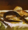 Edouard Manet Still Life with Eel and Red Muller