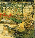 Edouard Manet The Garden at Versailles detail , De