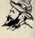 Manet Edouard Head Of A Man Claude Monet