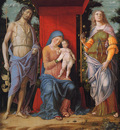 Mantegna Andrea Virgin and child with the Magdalen and St John the Baptist