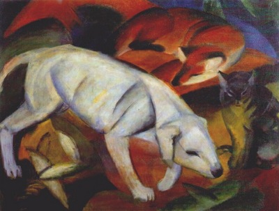 marc three animals dog fox cat