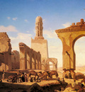 Marilhat Prosper Georges Antoine Ruines De La Mosquee Du Calife Hakem Au Caire