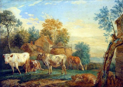 Maris Willem Cattle in the meadow Sun
