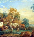 Maris Willem Cattle in the meadow Sun