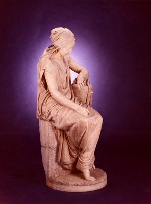Masini Girolamo A Large Marble Seated Figure Of Ruth