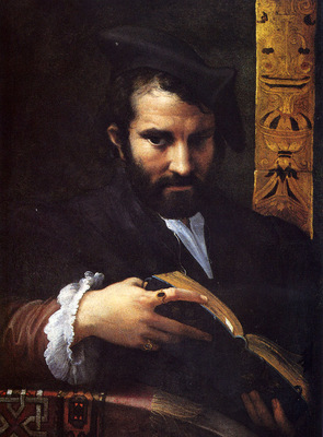 Mazzola Girolamo Francesco Maria Portrait Of A Man With A Book