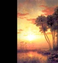 sunset on st johns river george mccord 1878 fl art csg001