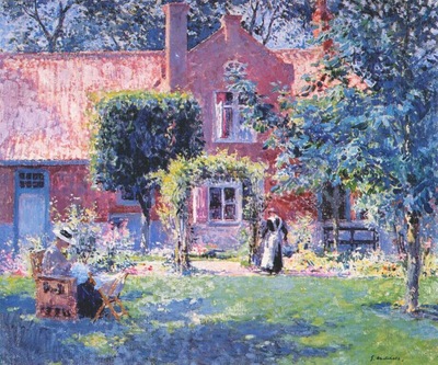 melchers unpretentious garden 1906