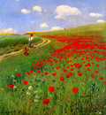 Merse Pl Szinyei Meadow with poppies Sun