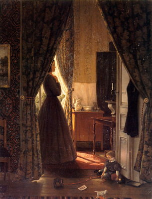 Mesdag Hendrik Willem Woman In Interior Sun