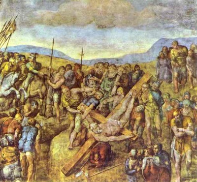 Michelangelo Crucifixion of Saint Peter