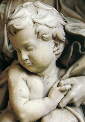 Michelangelo Madonna and Child detail2