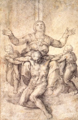 Michelangelo Study for the Colonna Pieta