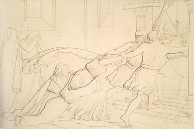 Millais Elgiva seized by order of Odo Archbishop of Canterbury