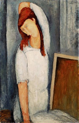 Modigliani Jeanne Hbuterne, Left Arm Behind her Head, 1919,