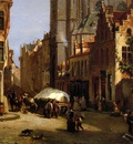 Moer van Jean Baptiste View on a city Sun