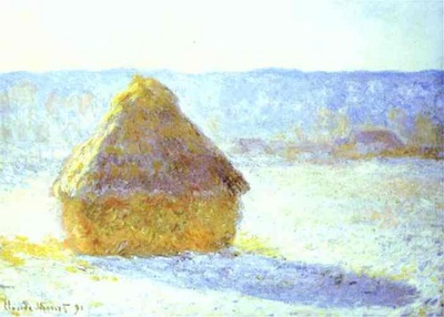 Claude Monet Haystack, Snow Effects, Morning