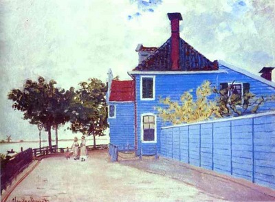 Claude Monet The Blue House in Zaandam
