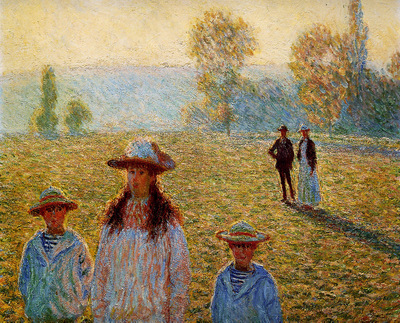 Monet Claude Landscape Giverny Sun