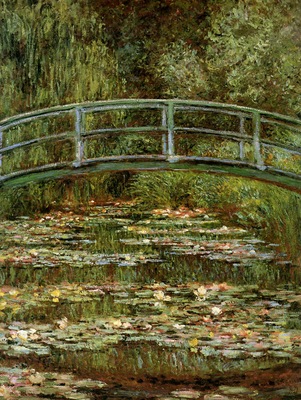 Monet Claude The Japanese bridge Sun