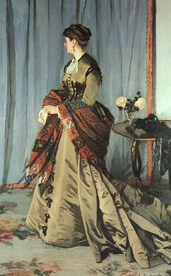 Monet Madame Gaudibert, 1868, oil on canvas, Musee dOrsay,