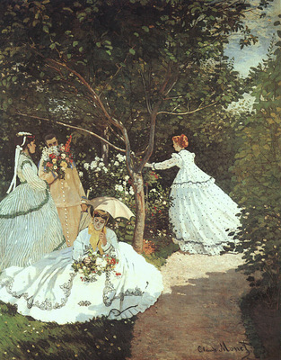 Monet The Women in the Garden, 1866 67, oil on canvas, Musee
