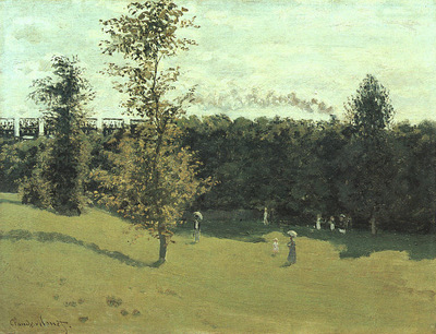 Monet Train in the Country, 1870, oil on canvas, Musee dOrs