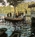 Monet Claude La Grenouillere the frog pond Sun
