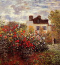Monet Claude Monets garden in Argenteuil Sun