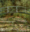 Monet Claude The Japanese bridge Sun