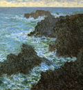 Monet Claude The rocks of Belle LLe Sun