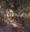 Monet The Garden in Flower, 1900, oil on canvas, private col
