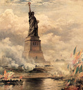 JLM 1886 Edward Moran Statue of Liberty Enlightening the Wor1
