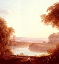 More Jacob An Italianate Landscape With Figures And Donkeys In The Foreground