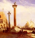 Muller William James Piazetta And The Doges Palace, Venice