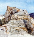 Muller William James The rock staircase of Tlos Sun