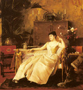 Munkacsy Mikaly A Portrait Of The Princess Soutzo