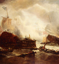 Musin Francois Etienne Midst A Naval Battle