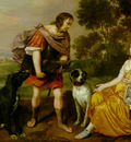 Mytens Jan Portrait histoire of a young man and lady as Meleager and Atalanta