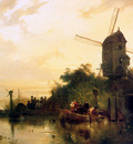 Nuyen Wijnand Waterland with mill Sun