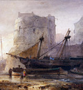 Nyen Wijandus Ships in a French harbour Sun