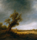 Ostade van Adriaen Landscape with an old oak Sun