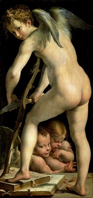 Parmigianino Cupid, 1531 34, 135x66, Kunsthistorisches Museu