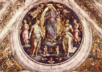 perugino pietro christ in his glory 1507