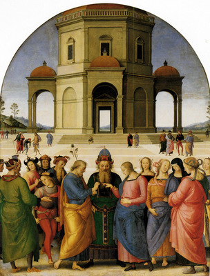 Perugino The Betrothal of the Virgin