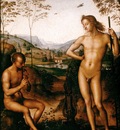 Perugino Apollo and Marsyas, ca 1495, 39x29 cm, Louvre
