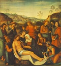 Perugino The Mourning of the Dead Christ Deposition , 1495,