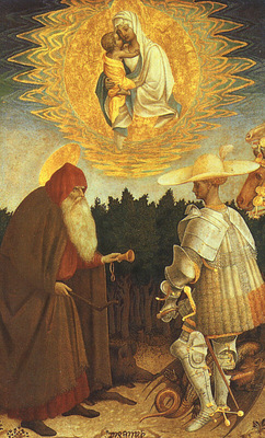 Pisanello The Virgin and Child with Saints George and Anthon