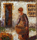 Pissarro Camille Peasant woman with basket Sun