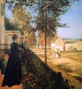 Pissarro Camille The road of Versailles Sun